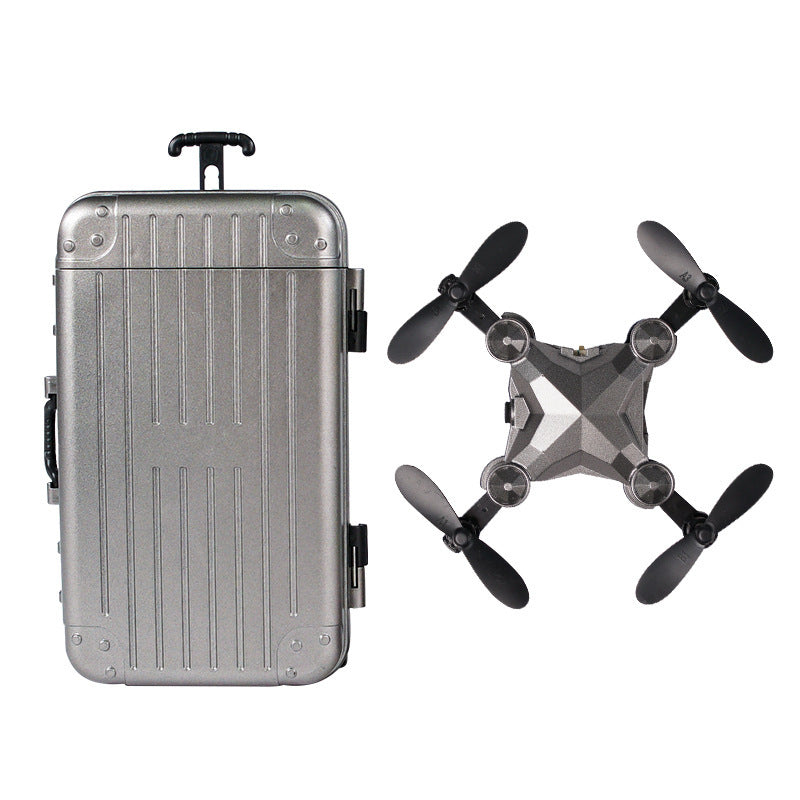 New Luggage Box Storage Box Folding Mini UAV Aerial Photography Remote Control Four Axis Children's Toys Drone