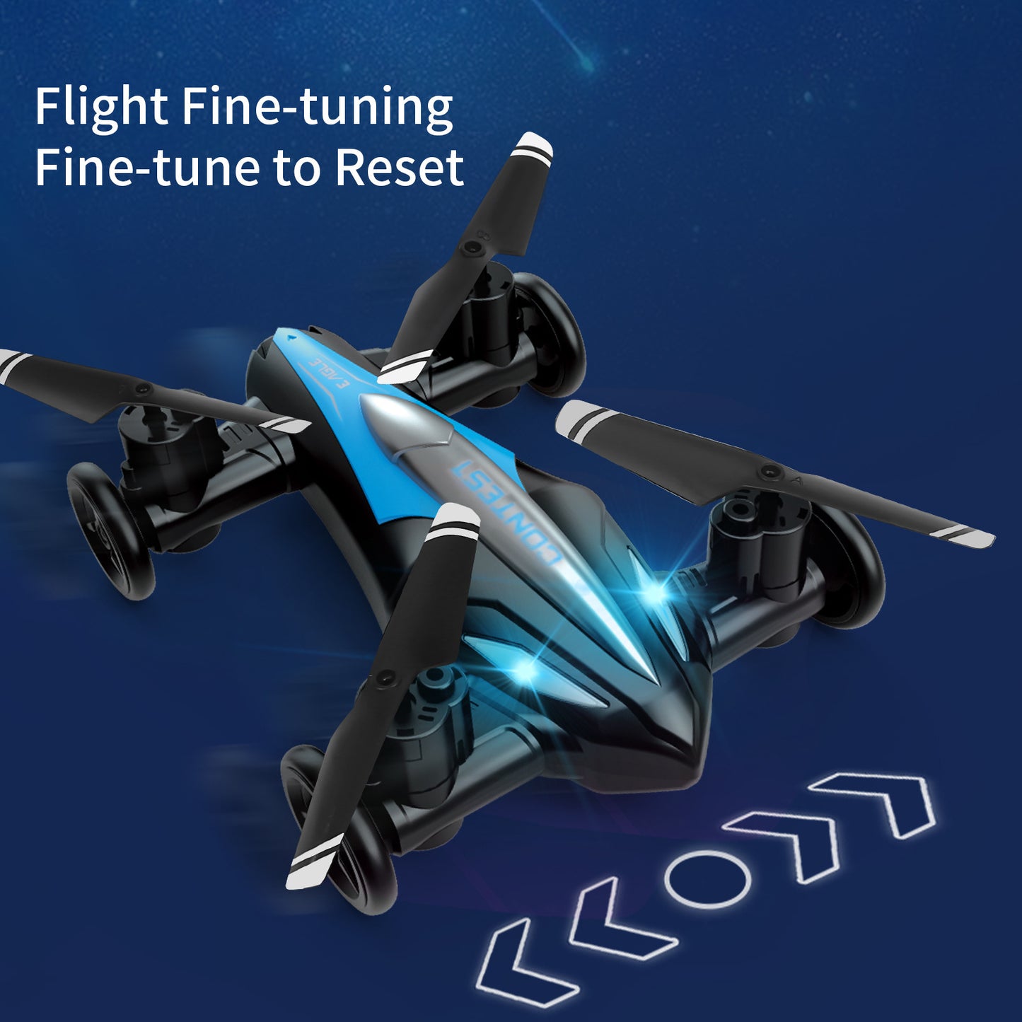 Remote Control Drone Toy Stunt Land-air Dual Purpose Quadcopter