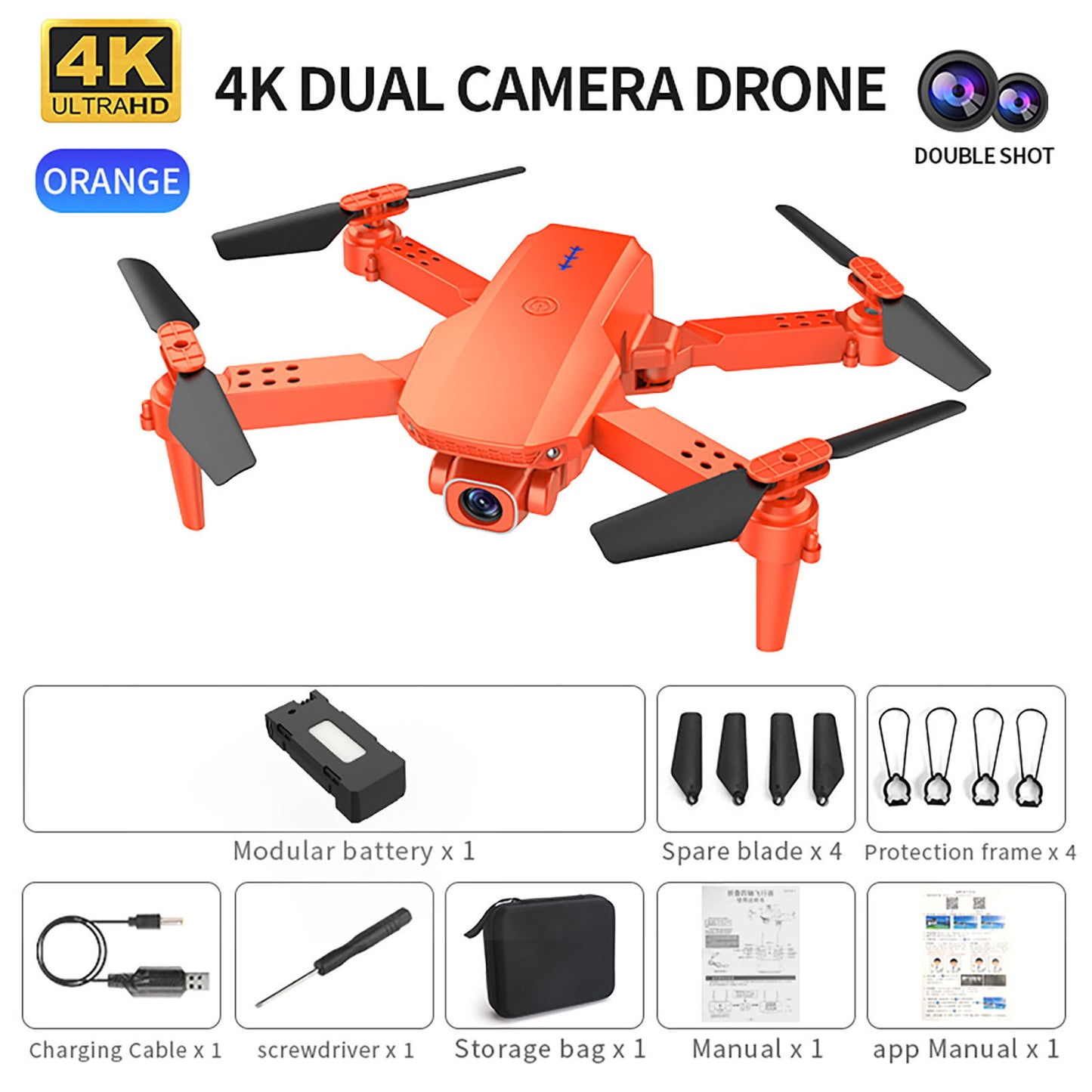 K5 Mini Folding Four Axis HD Aerial Photography Drone