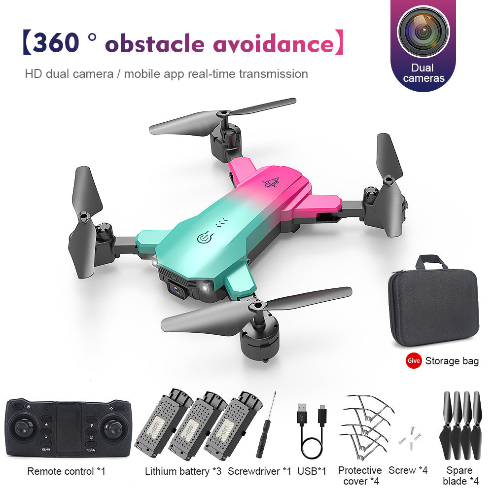 New Cross-border Four-axis Aircraft Optical Flow Obstacle Avoidance UAV Long Endurance HD Aerial Remote-control Aircraft Drone