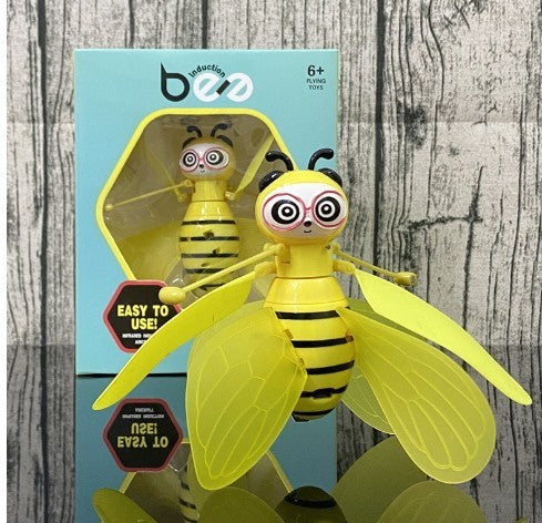 Mini Flying Ball Bee Leksaker - Rc Infrared induktion drone helikopter med skinande gest Sensing Bie flygande fordon