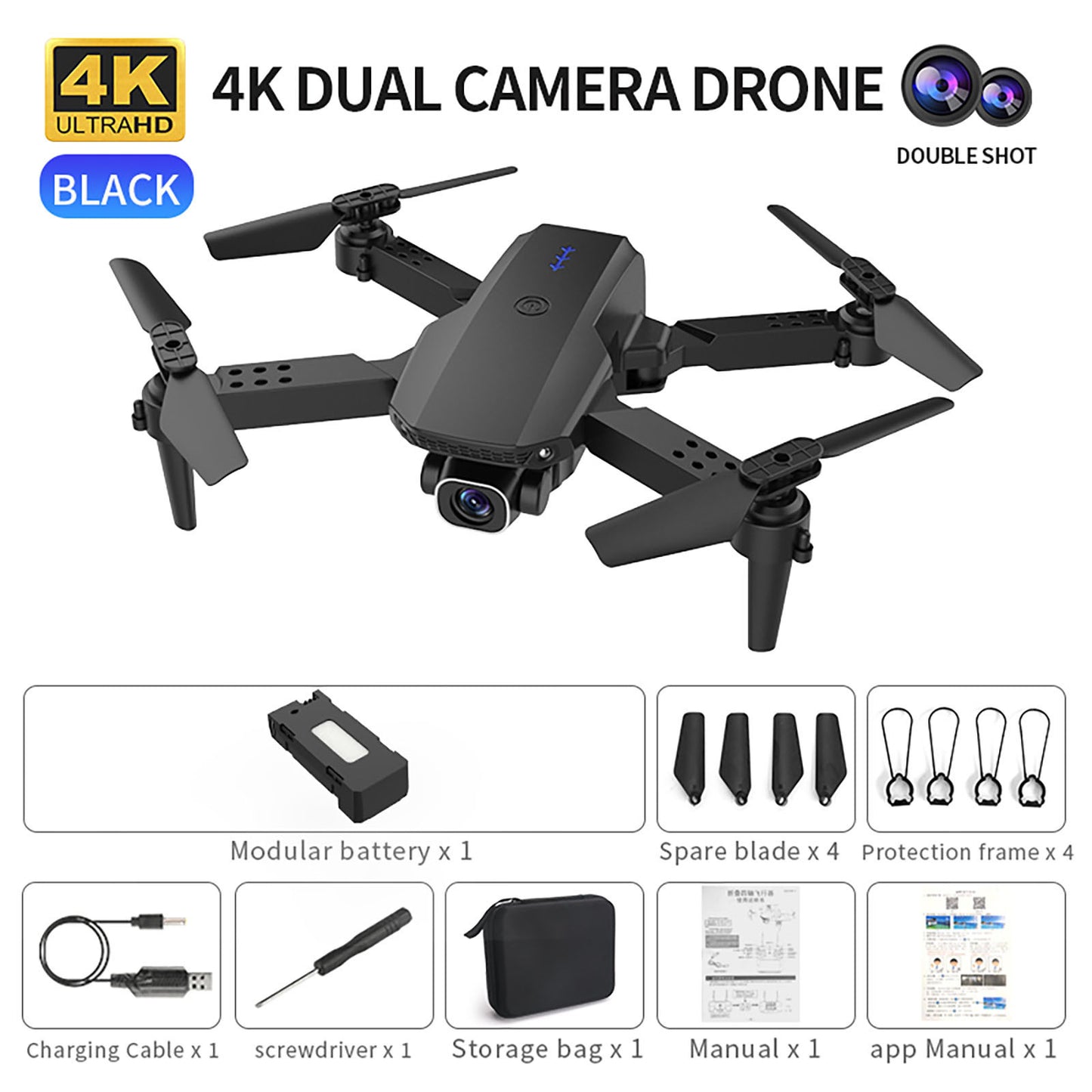 K5 Mini Folding Four Axis HD Aerial Photography Drone