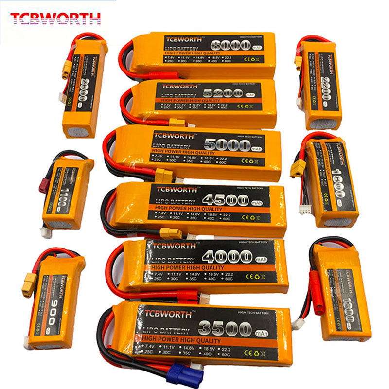 11,1V RC LiPo-batteri 3S 1300mAh 1800mAh 3500mAh 4000mAh4500mAh 6000mAh 30C40C För RC Flygplan Drönare Helikopterbil 3S LiPo AKKU