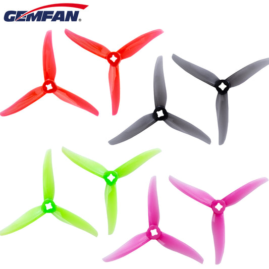 12 par Gemfan 4023 1,5 mm 4 tum 3 blad/ trebladig propeller propeller CW CCW kompatibel T-motor för FPV Racing Drone