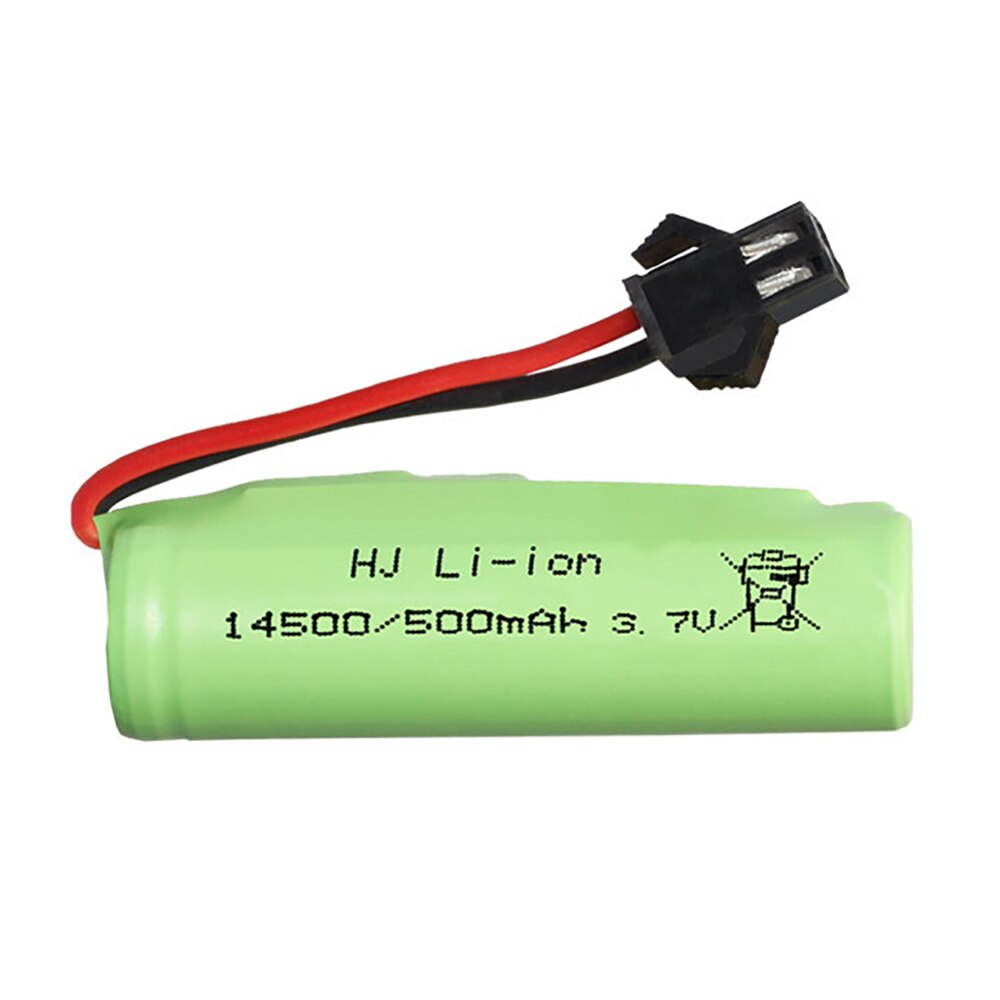 1s lipo-batterier 3,7V 500mah 14500 Uppladdningsbart Lipo-batteri för DE35 DE38 Dubbelsidig RC Tumbling Stunt RC Bilreservdelar