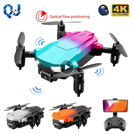 Ny KK9 Mini Drone 4K HD Dual Camera Altitude Hold Wifi FPV Med Hinder Undvikande Funktion Vikbar Quadcopter Leksak Present