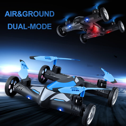 4DRC 2-i-1 2.4G RC Drone Air-Ground Flying Car 4K HD-kamera Dron Quadcopter med LED Nattljus Helikopterleksaker för barn