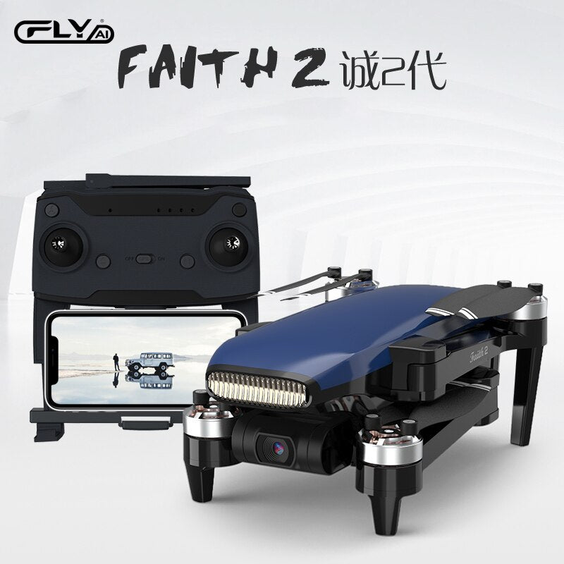 C-FLY Faith 2 Drone 4K GPS Professionell 3-axlig 5G Wifi FPV RC Helikopter 5000M Avstånd 500M Höjd Borstlös RC Quadcopter Dron