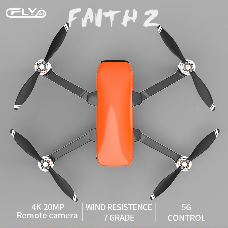 C-FLY Faith 2 Drone 4K GPS Professionell 3-axlig 5G Wifi FPV RC Helikopter 5000M Avstånd 500M Höjd Borstlös RC Quadcopter Dron