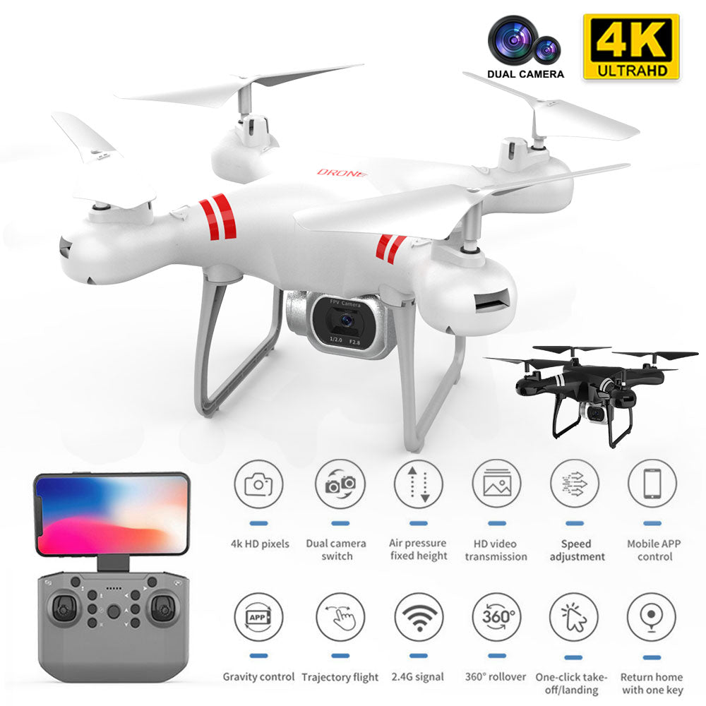 Drönare KY101 MAX 4K Dron WIFI RC Quadcopter Med HD-kamera Höjdhåll FPV Helikopter En nyckelretur Professionella drönare