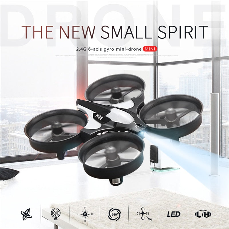 Hot Sale Mini Drone JJRC H36 RC Micro Quadcopters 2.4G 6 Axis With Headless Mode One Key Return Helikopter Vs H8 Drone Best Toys