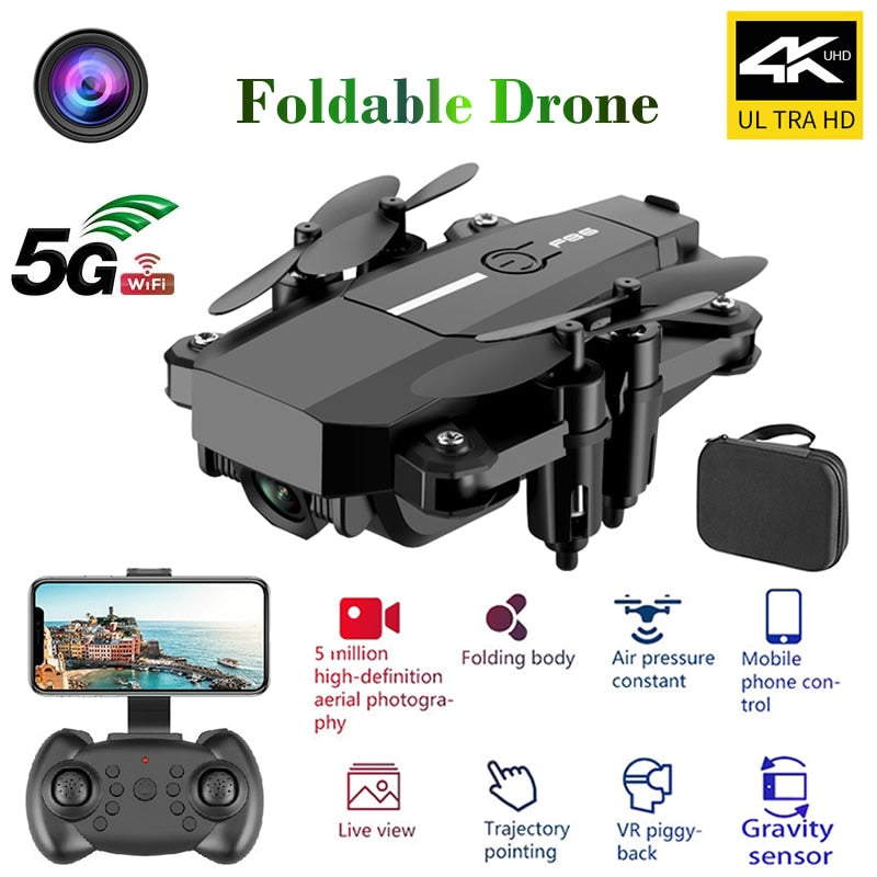 RC Drone Quadrocopter UAV med kamerafjärrkontroll 4K Professionell Dron HD WIFI Quadcopter Helikopter One-Key Return Toy