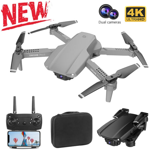 XCZJ E99 Pro2 RC Mini Drone 4K 1080P 720P Dubbelkamera WIFI FPV Flygfotografi Helikopter Fällbar Quadcopter Dron Leksaker