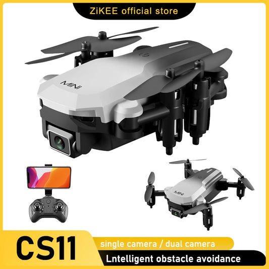 ZiKEEX CS11 RC Drönare med HD 4k kamera Mini 2.4G Professionell FPV Quadcopter One Key Return Dron Intelligent undvikande av hinder